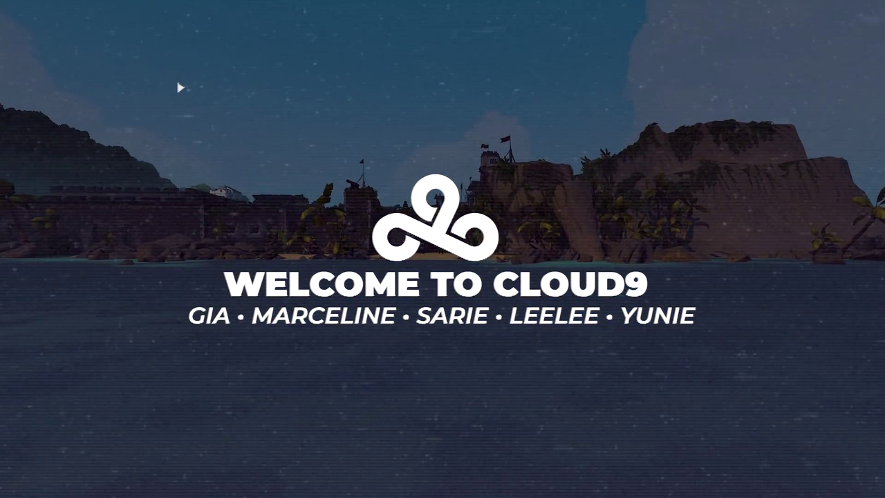 Cloud9 Game Changers themed visual with VALORANT agents in blue and white colors