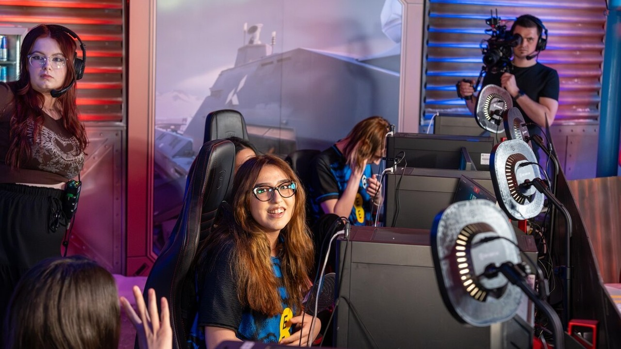 GIANTX GC players compete at their gaming stations