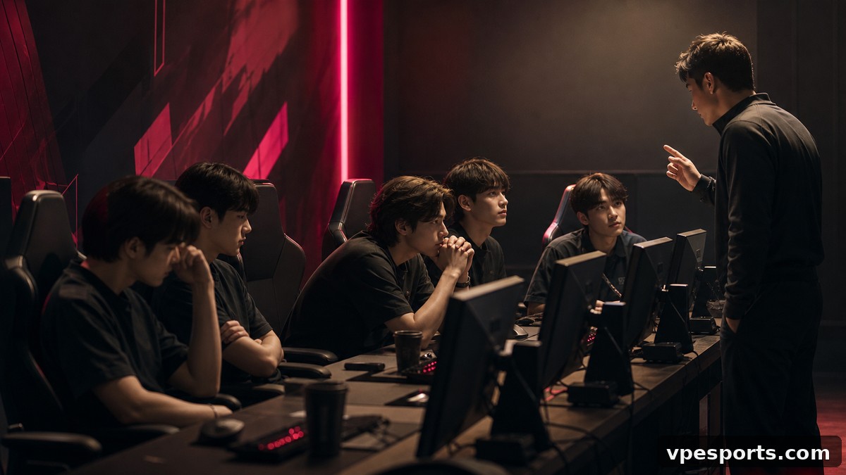 Editorial illustration of a focused lower-bracket team reset