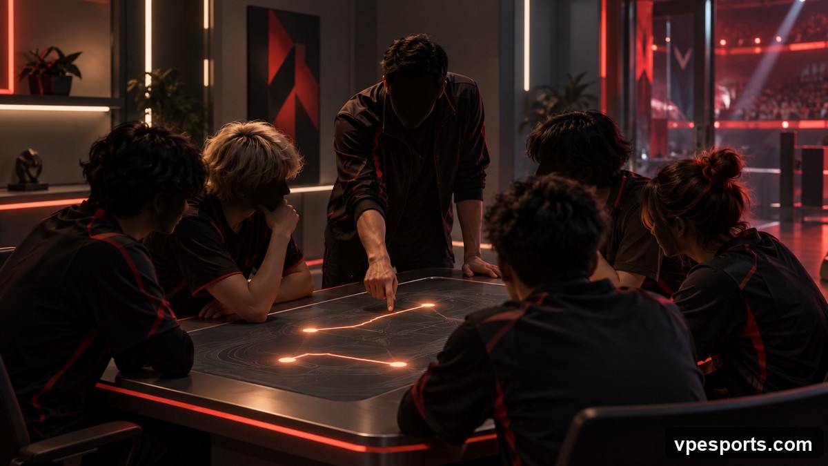 Conceptual illustration of 100 Thieves closing Ascent after a tactical timeout