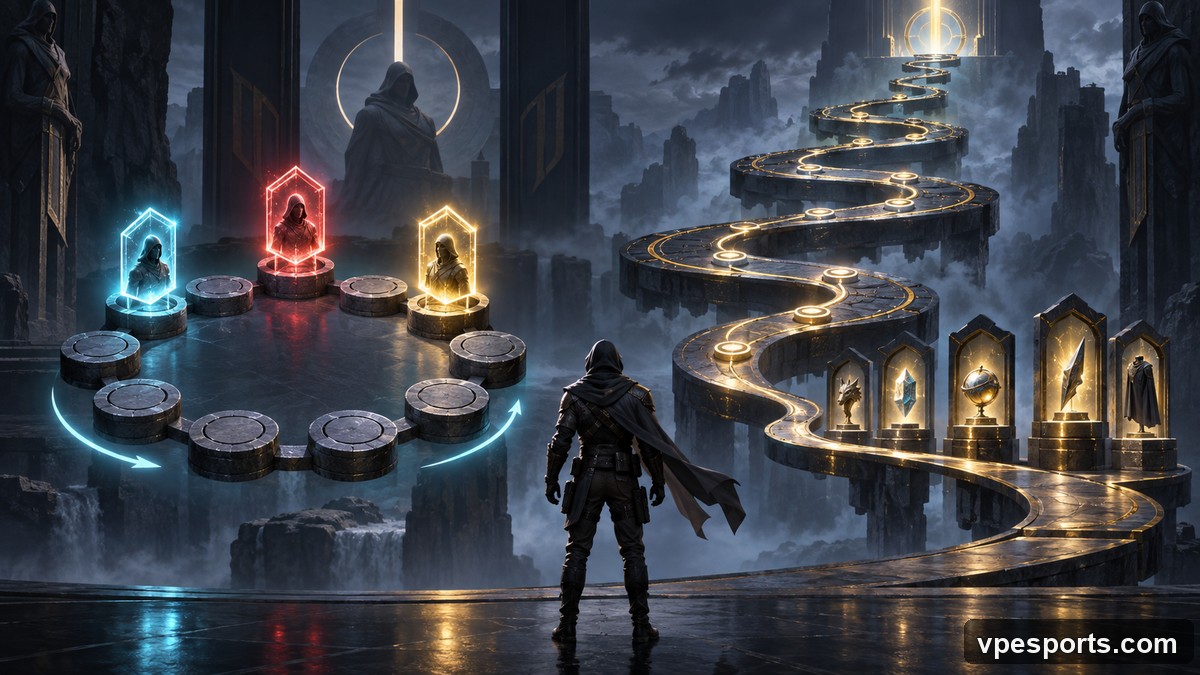Conceptual illustration of a developer recognition message for a dedicated player