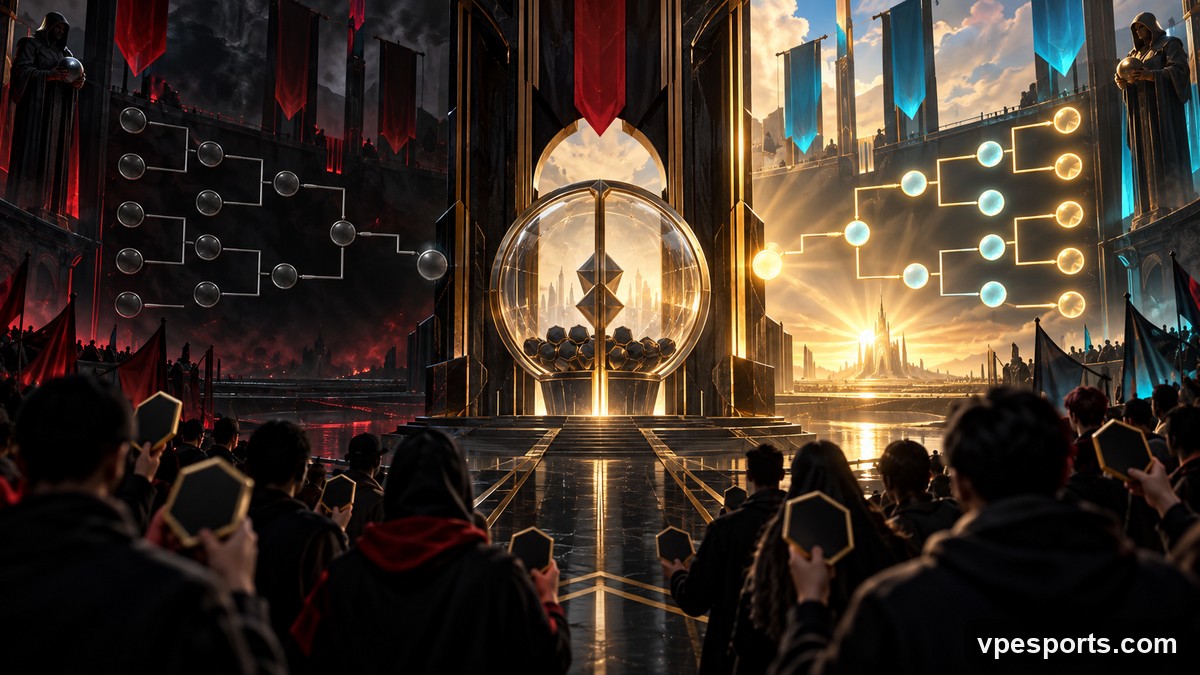 Conceptual illustration of tournament prediction rewards and playoff planning