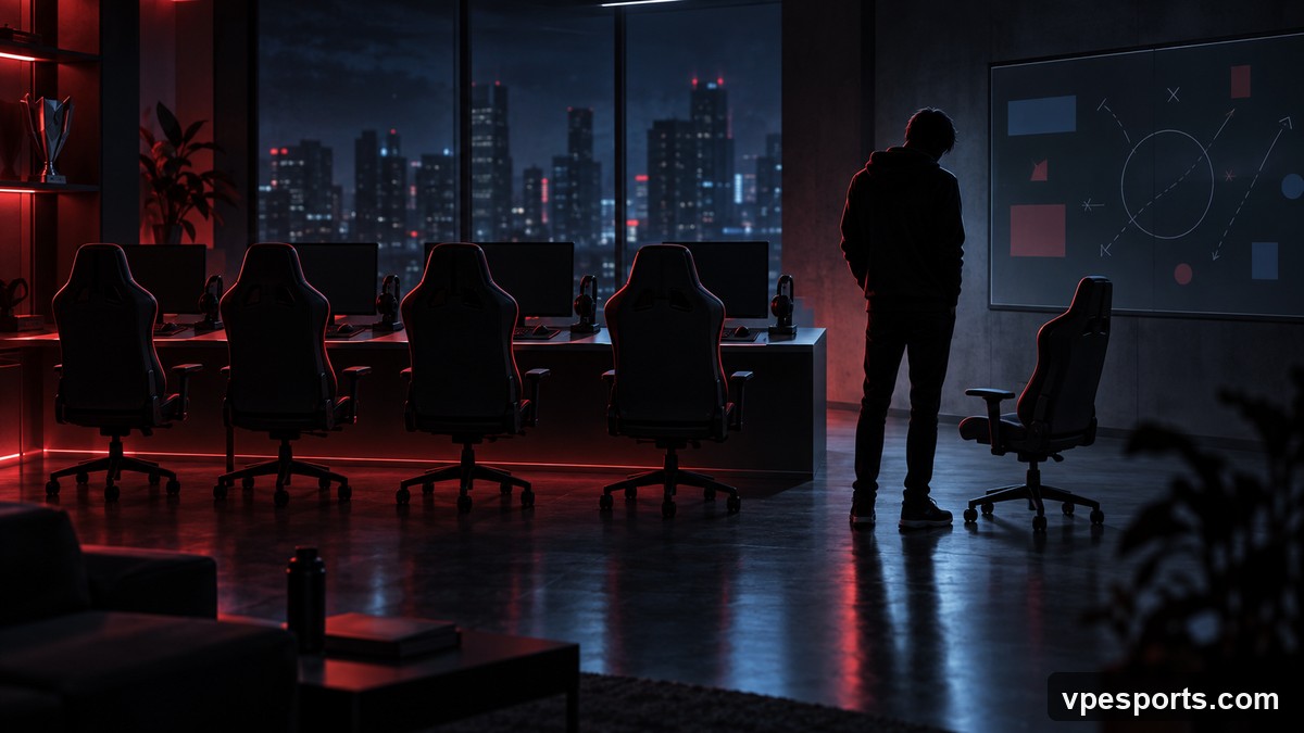 Conceptual illustration of uncertainty around an esports roster place
