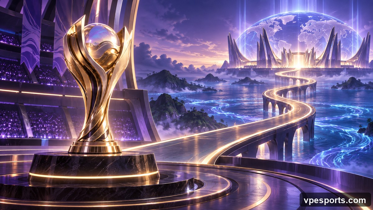 Conceptual illustration of the Pacific champion advancing globally