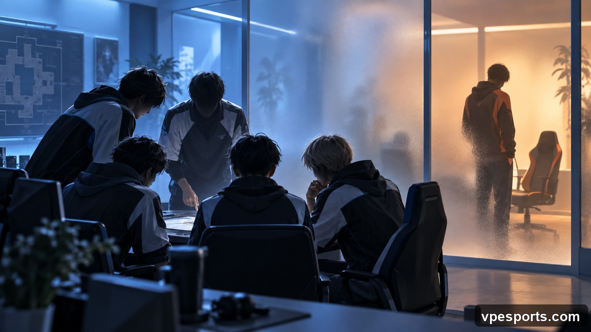 Conceptual illustration of an unresolved Team Liquid roster position for 2027