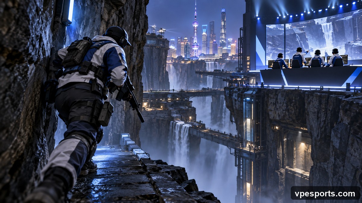 Conceptual illustration of Karmine Corp taking early control on Sunset