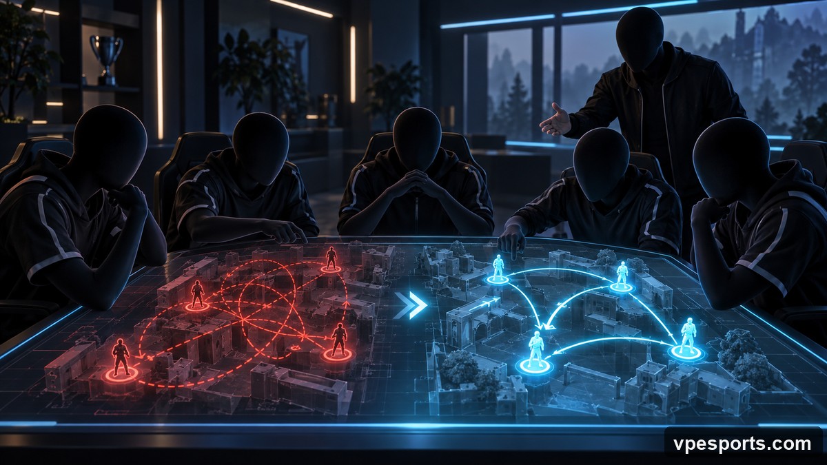 Conceptual illustration of healthier communication improving tactical coordination