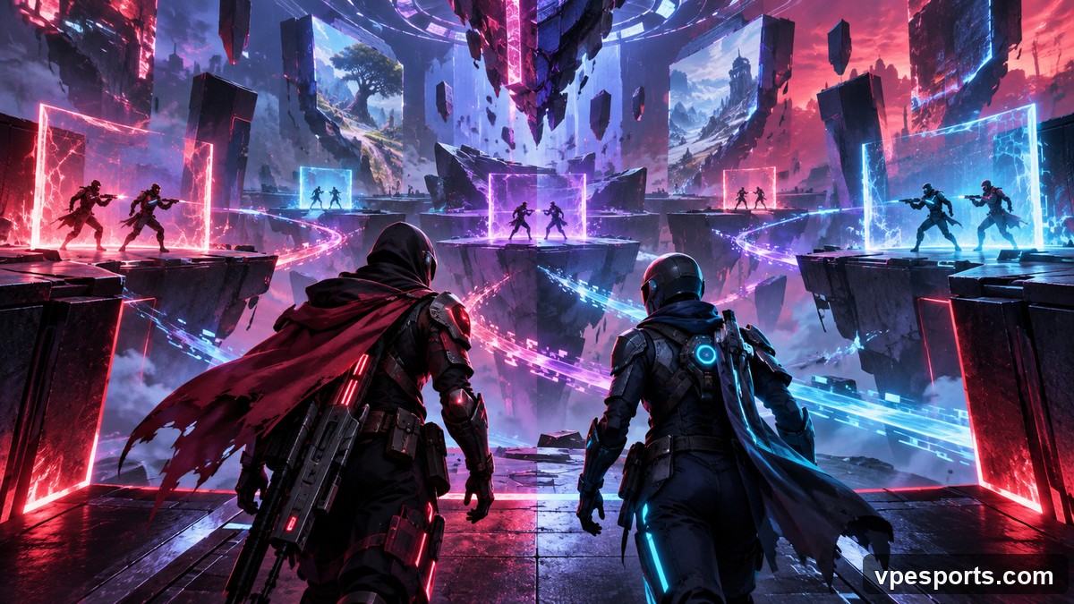 Conceptual illustration of a two-player experimental arena mode