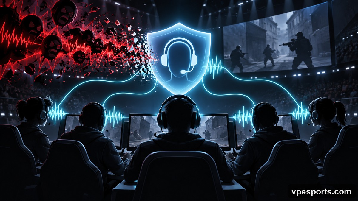 Conceptual illustration of safer competitive voice communication