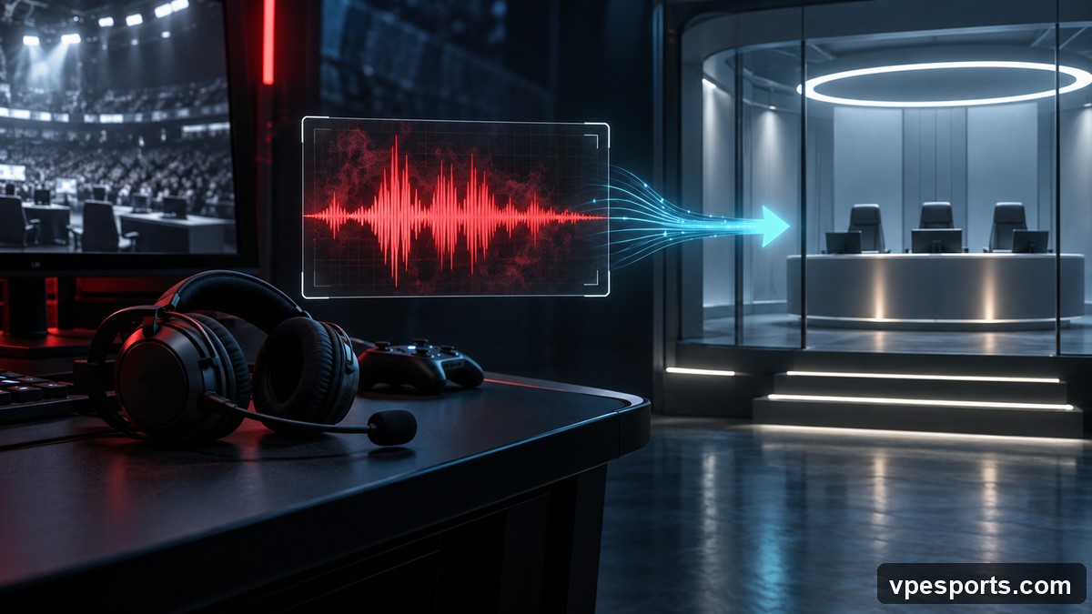 Conceptual illustration of a voice abuse report review