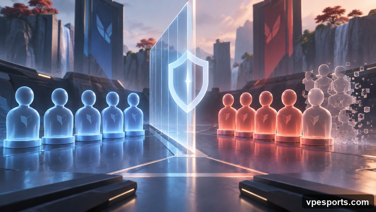 Conceptual illustration of competitive matchmaking integrity
